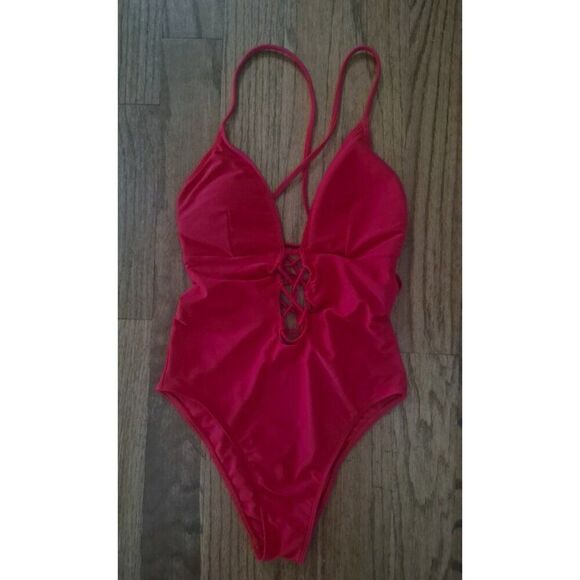Abercrombie & Fitch Strappy High-cut One-piece Swimsuit Women's Size XS - Picture 1 of 3